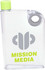A drink bottle featuring a clear design with a lime green cap, an ergonomic shape, and a logo on the surface.