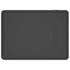 A wireless charging mouse pad in a sleek black design, featuring an integrated wireless charging symbol.