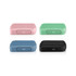 A set of four Bento Boxes in pink, green, blue, and black, each featuring a logo.