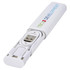 A modular charging cable in white with a logo, featuring retractable connectors for different devices.