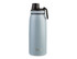 A drink bottle in a light blue colour, featuring a screw cap and a brand logo on the side.