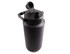 A drink bottle in matte black with a vacuum-insulated design and a carry handle. It features a screw-on lid and spout.