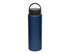 A drink bottle in navy blue with a black carry lid, featuring a handle for easy transport.