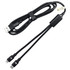 A black 120cm 4 in 1 fast charging data transfer cable with multiple connectors and a braided design.