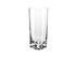 A clear highball glass with a sturdy base, part of a set of six, features a sleek and elegant design.