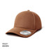 A brown cap with a curved brim and a logo on the front, featuring a plain design.