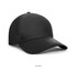 A black cap made from 100% polyester (Cool Dry) with a textured finish and a logo.