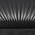 A close-up view of a textured black fabric featuring a mesh pattern, ideal for backpacks.