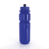 A drink bottle in vibrant blue with a secured lid and a sporty design. Features a visible logo.