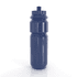 A drink bottle with a dark blue finish, featuring a sports cap and a sleek design. Includes a visible logo.