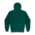 A dark green men's hoodie featuring a hood and long sleeves, with a plain back design.