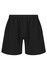 Black sports shorts with an elastic waistband and no visible logos or branding. Ideal for training activities.