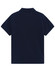 A ladies' classic cotton/poly pique short-sleeve polo in navy, featuring a collared neckline and a plain back.