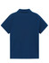 A navy blue ladies' classic cotton/poly pique short sleeve polo, featuring a simple design and a collar.