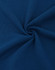 A close-up of navy blue cotton/poly pique fabric, showcasing a soft texture and smooth finish, with a logo present.