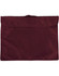 A maroon satchel with a flap closure and handle, featuring a simple, unadorned design.