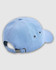 A light blue washed baseball cap featuring ventilation eyelets and an adjustable strap at the back.