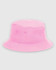 A pink American Apparel Crusher Bucket Hat featuring a round crown and a wide brim. It has two side ventilation holes.