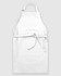A white apron featuring a pocket and adjustable neck strap, designed for cooking or crafting activities.