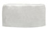 A white poly cotton chef's hat, featuring a sleek and simple design, suitable for culinary use.