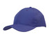 A purple cap with triangle perforations on the side and a curved brim, featuring a logo on the front.