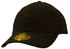 A dark green cap with a rounded crown, featuring a logo and a curved brim.