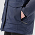 A navy Women's Denali Parka featuring a zip and button closure, with large pockets on the front and a slim fit.