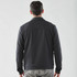 A man wearing a dark grey men's Soho jacket, viewed from the back, against a plain background.