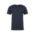 A men's tri-blend crew t-shirt in a dark navy colour, featuring a crew neckline and short sleeves.
