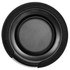 A round, black Breakaway Bluetooth speaker with a textured mesh surface and a smooth central section.
