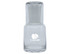 A clear glass carafe with a tumbler base, featuring a logo. Simple, elegant design in transparent glass.