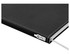 A black rPET A5 notebook with a textured cover and a ribbon bookmark, featuring a logo on the side.