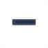 A 15cm navy blue ruler with measurement markings, featuring a small hole and a logo.
