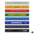A collection of colourful 30cm rulers in various designs, featuring multiple logos and branding elements.