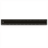 A 30cm black ruler with measurements in centimetres and millimetres, featuring a logo.