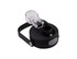 A drink bottle lid in black with a clear quick-release feature and a secure fastening mechanism.