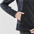 A women's Appaloosa knit jacket in dark grey with a side pocket and a snug fit. Features a logo at the hem.