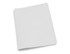 A white passport wallet with a smooth exterior and stitching details, featuring a logo on the front.