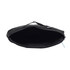 A black organiser case with a zip closure and a handle, featuring a spacious interior.