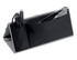 A black A4 portfolio with multiple pockets, ideal for organising office supplies and documents.