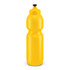 A drink bottle in a vibrant yellow color with a sports cap.