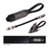 A multi-functional charging cable in grey and black, featuring a compact design with multiple connectors.