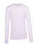 A unisex long sleeve T-shirt in white, featuring a simple design with long sleeves and a crew neck.