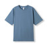 A blue unisex oversize easyfit T-shirt in a 4XL or 5XL size, featuring a simple design and a logo.