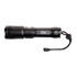 A black torch with a textured grip and a wrist strap. It features a brand logo on the side.