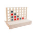 A two-color board game in cream, featuring red and gray pieces arranged in a grid format. It has a built-in stand.