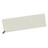 A light grey gym towel with a black branding tag on one end, designed for leisure and outdoor activities.