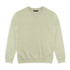 A light green unisex sweatshirt with a round neckline and long sleeves, featuring a simple design and logo.