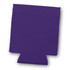 A drink bottle cooler in a vibrant purple colour, featuring a fitted design and a stitched edge.