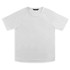 A white women's sports t-shirt with a simple design and a logo. Suitable for athletic wear.